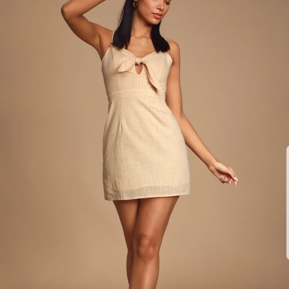 TIE FRONT DRESS